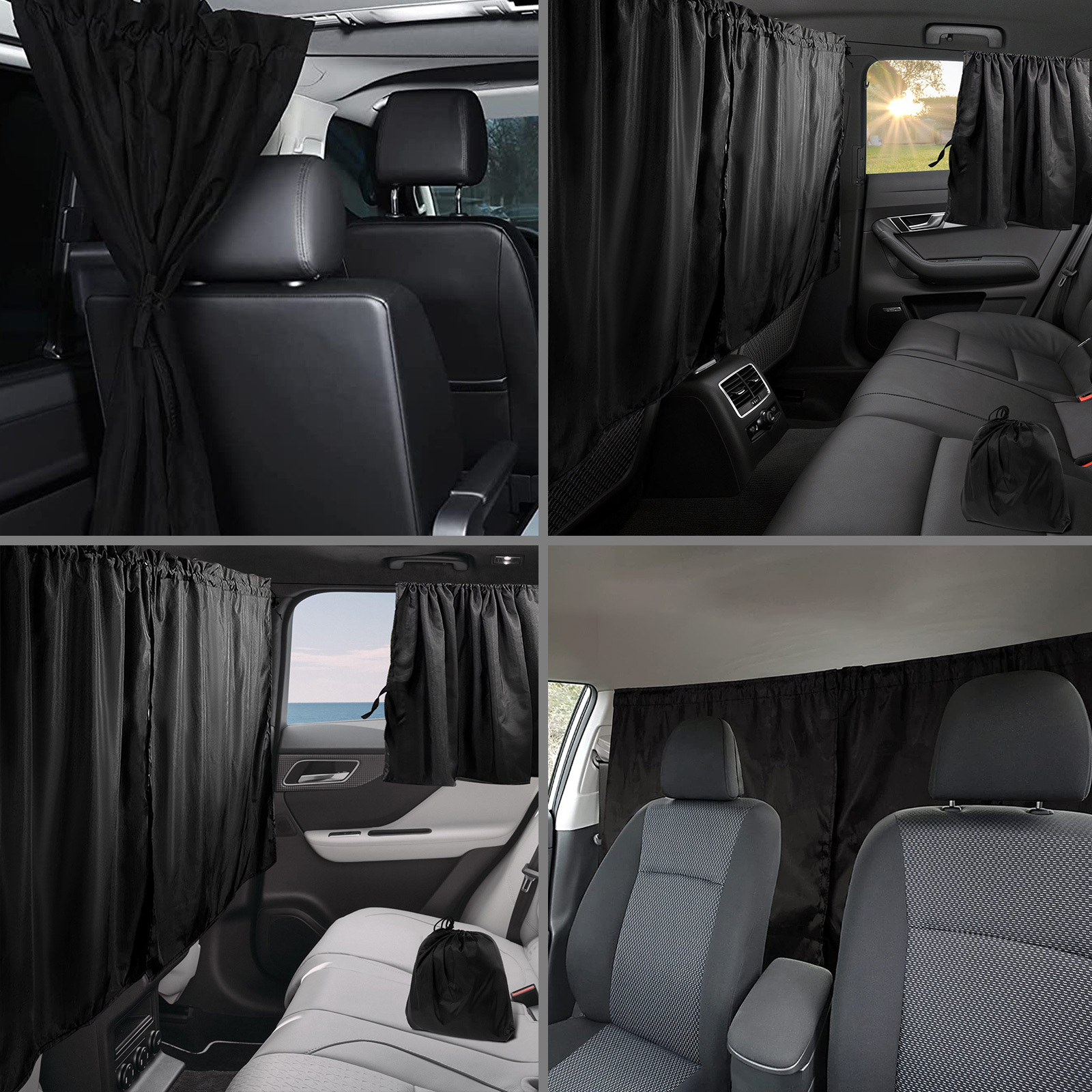 Car Privacy Curtains Universal Car Divider Curtain Rear Seat - Temu