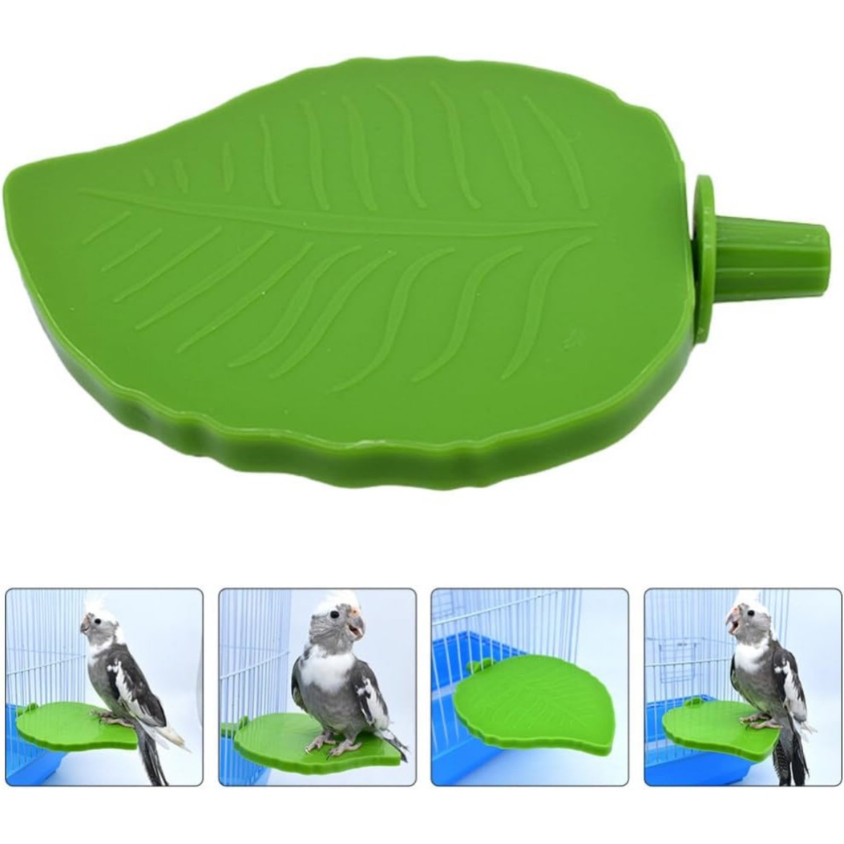 Bird Stand Platform Leaf Shape Parrot Perch Bird Cage Temu