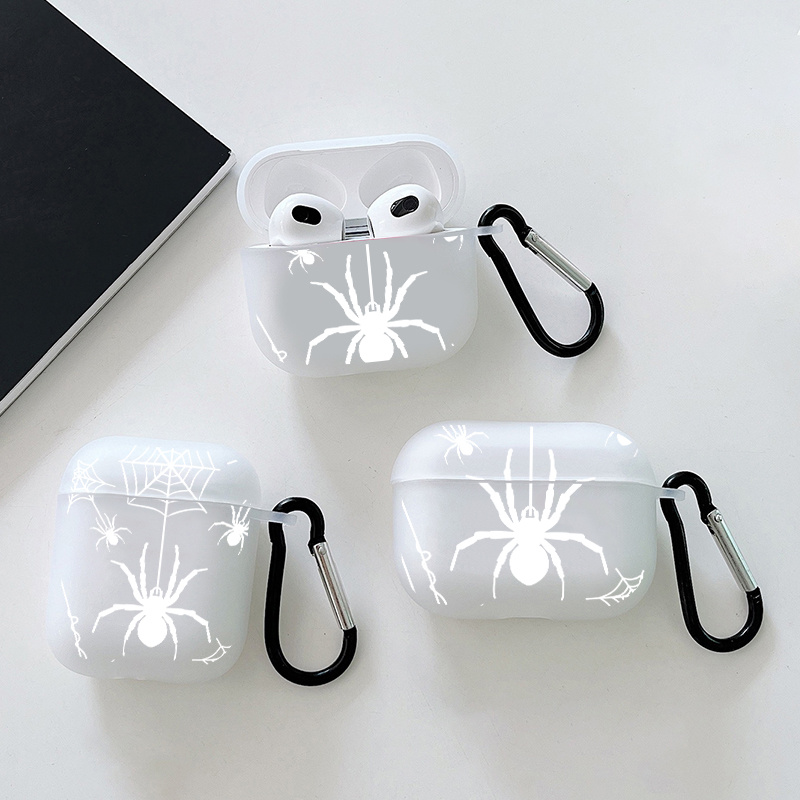 

Spider Web Graphic Earphone Case For Airpods 1/2/3, /2, Eey Gift For Birthday, Girlfriend, Boyfriend, Friend Or Yourself Pattern Headphone Case