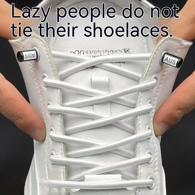 1 Pair Spandex Elastic Semicircle Shoelaces, No-Tie Quick Laces for Sneakers and Shoes