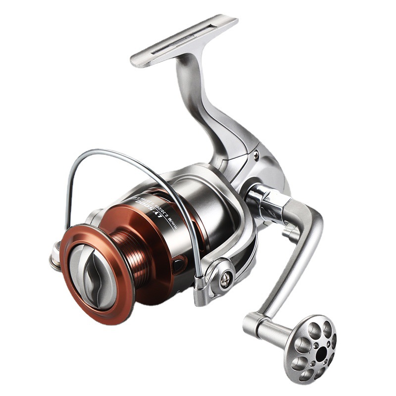 1pc spinning reel with all metal line spool smooth long range casting reel for sea fishing fishing tackle