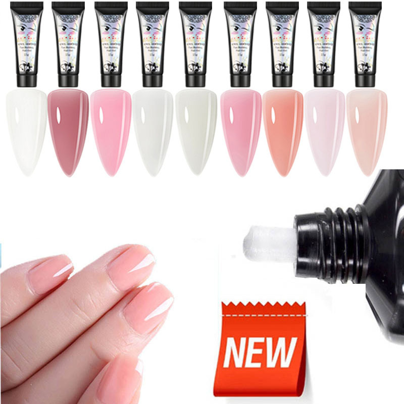 

Color Gel-9 Colors Optional Extension Gel Acrylic Fast Building Nail Gel Uv Led Extension Hard Jelly Nail Gel For Nail Art Salon