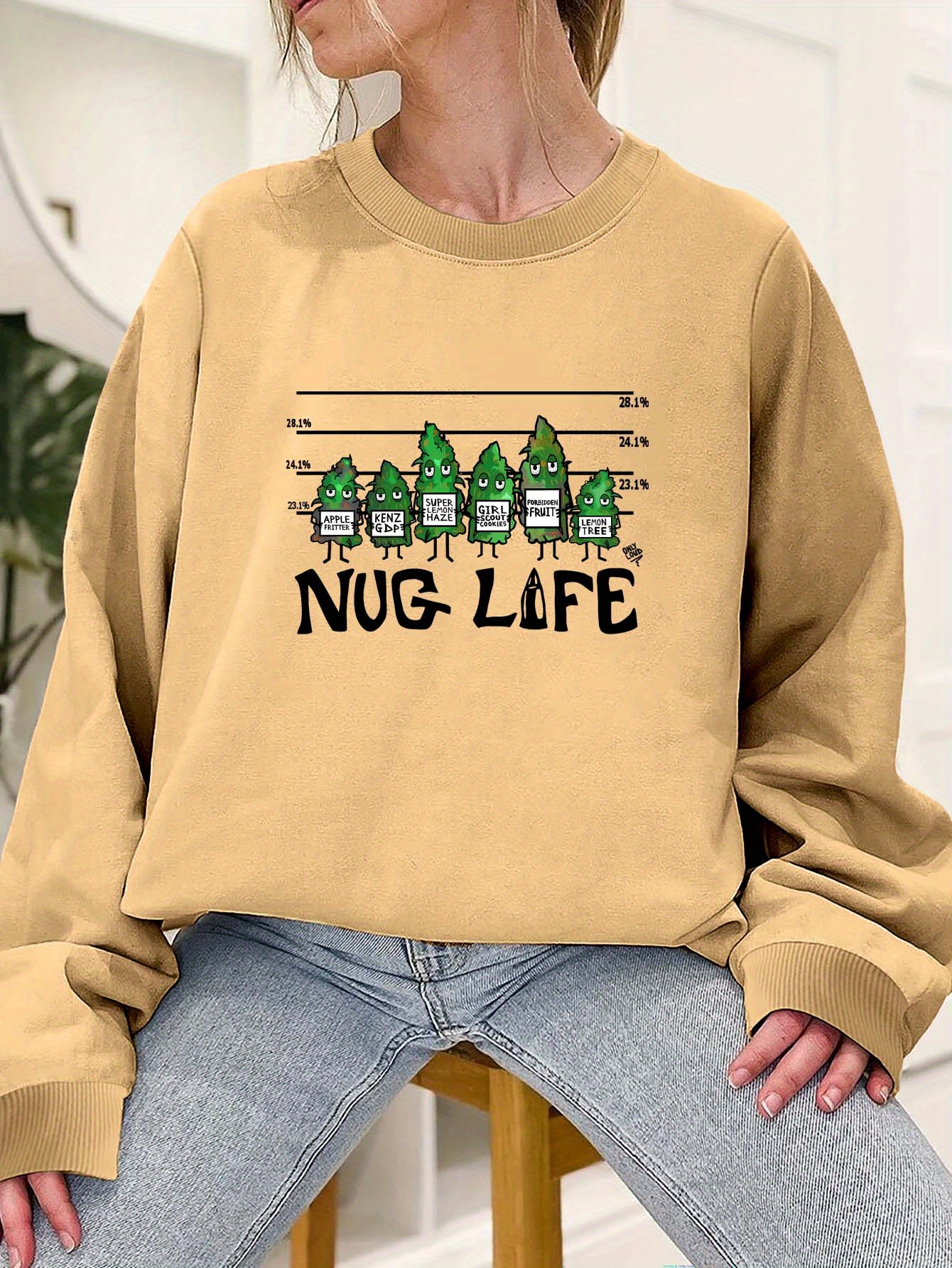 Creative Cartoon Pattern Long Sleeve Sweatshirts Women's - Temu Canada