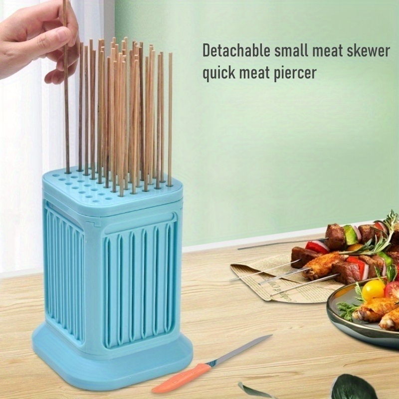 1pc mold barbecue skewer mold vegetable chopper bbq meat skewer maker wear meat string machine bbq meat skewer tools beef skewers beef machine bbq accessories grill accessories details 1