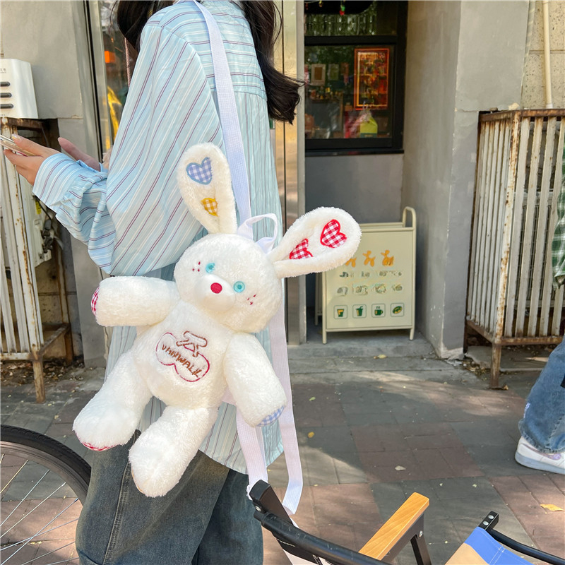 Bunny plush online backpack