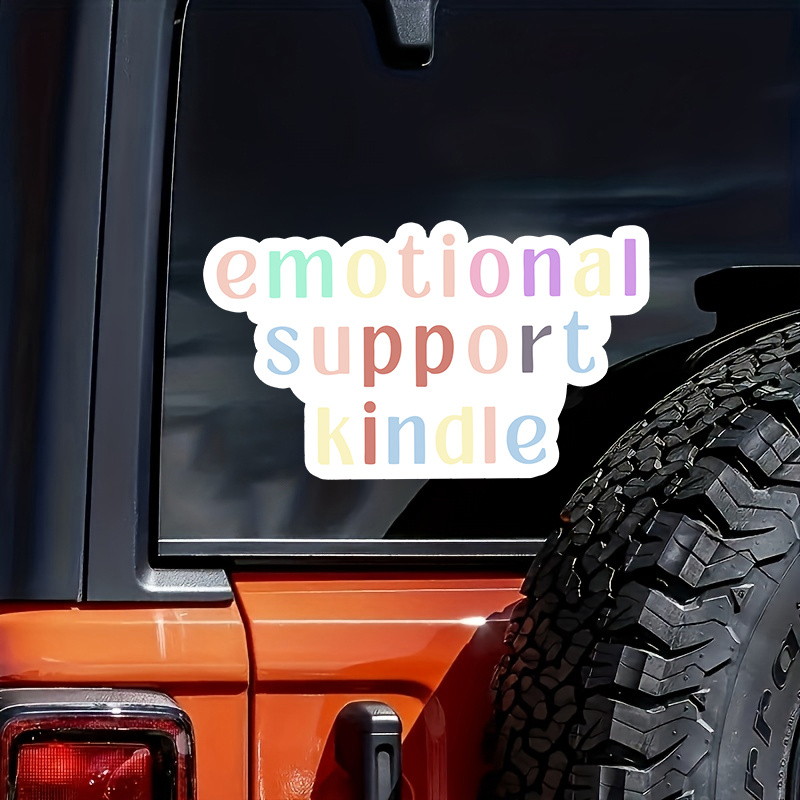 This Is My Emotional Support Kindle Sticker Kindle Sticker - Temu