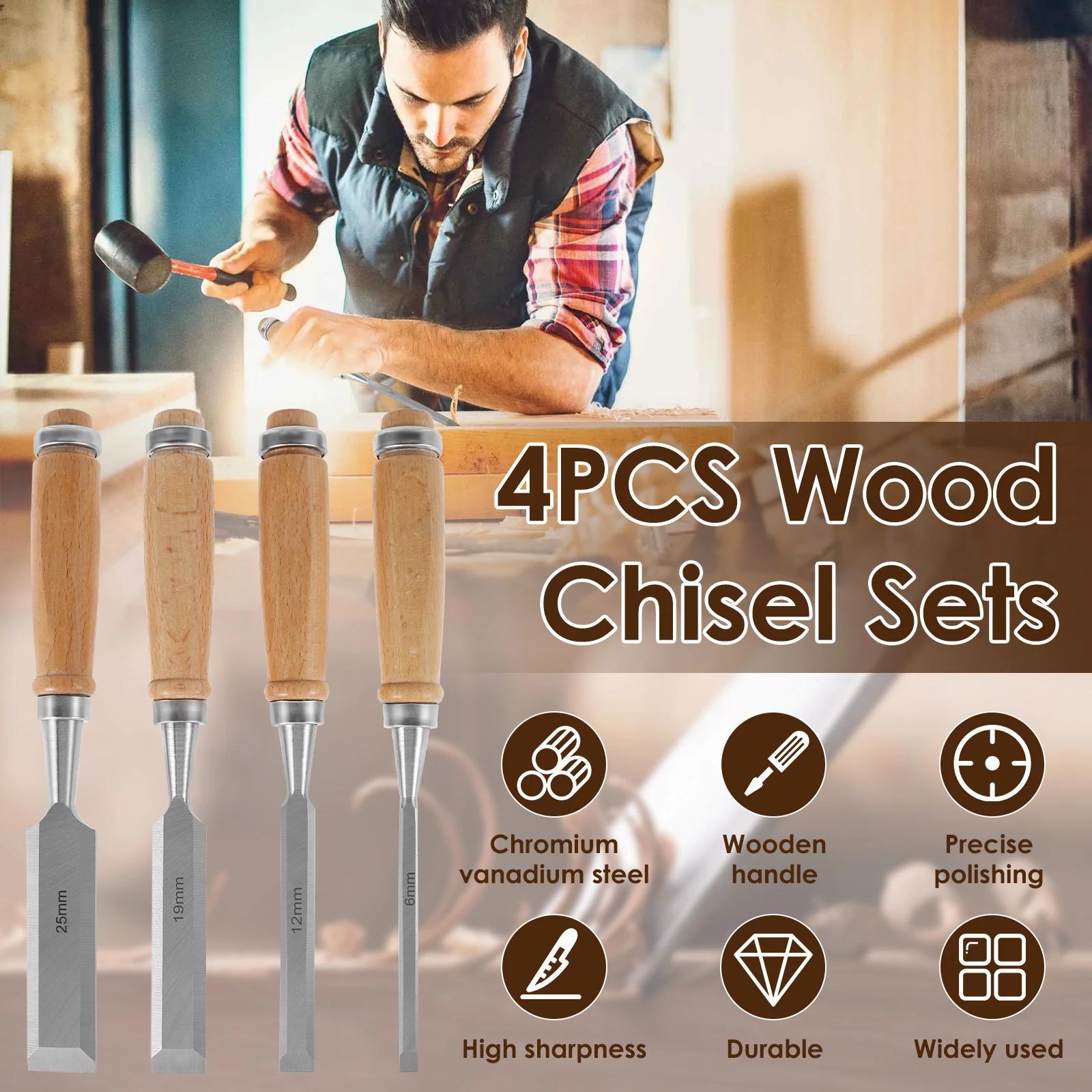 Professional Wood Carving Chisel Carpentry Flat Chisels Diy - Temu