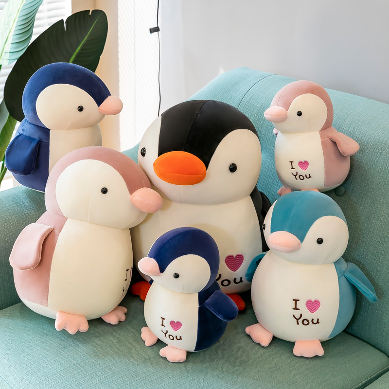 

Cute Heart Penguin Plush Toy Doll Pillow Children's Couple Holiday Gift Giving Birthday Gift