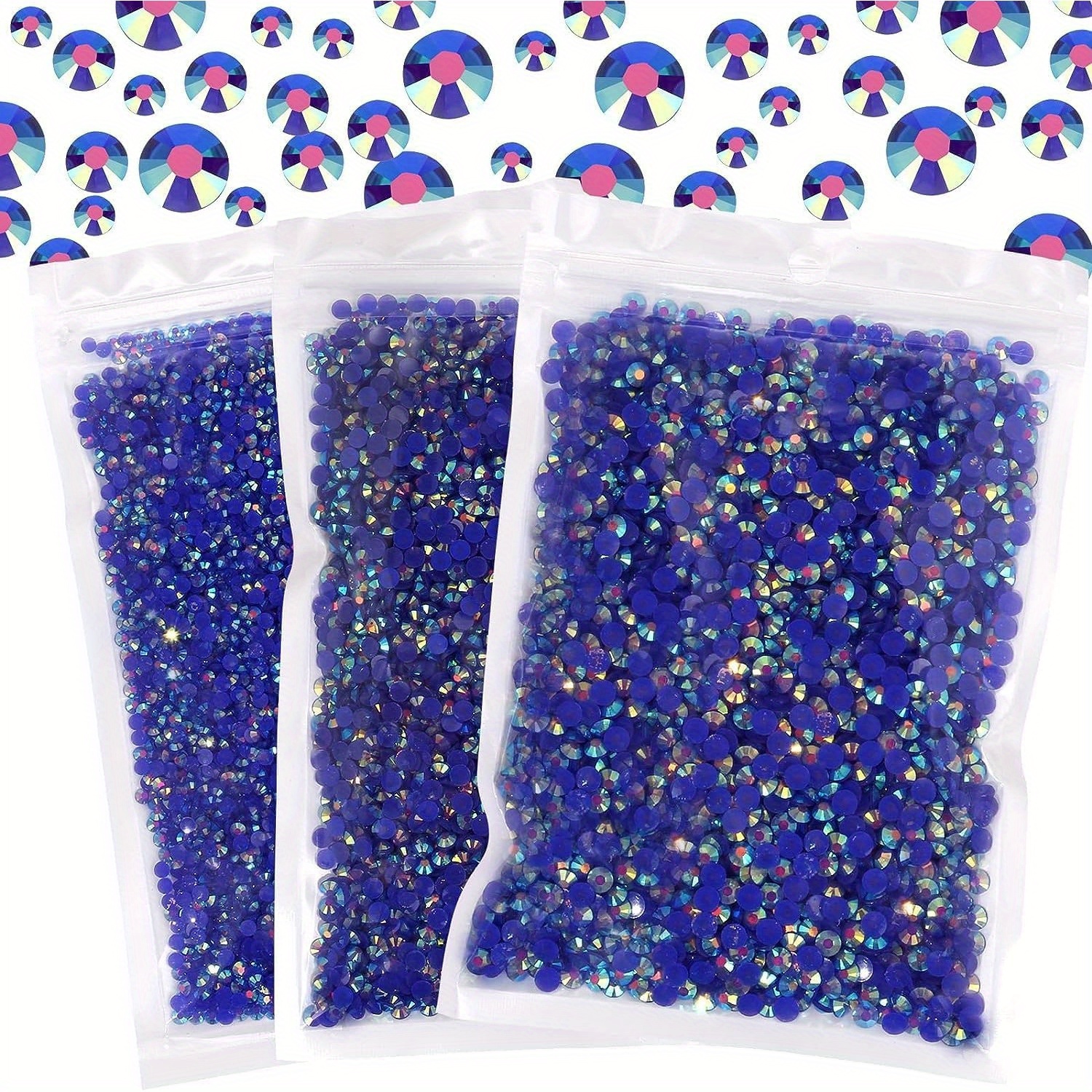 Capri Blue Ab Non hot Flatback Jelly Resin Rhinestones Mugs - Temu