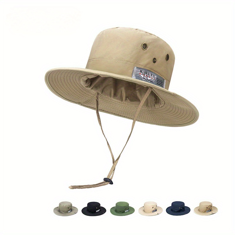 Acquista Cappello da sole da esterno unisex con patta sul collo Cappello da  pesca con protezione UV Cappello da trekking impermeabile pieghevole  Cappello da giardinaggio a tesa larga Donna Uomo Accessori da