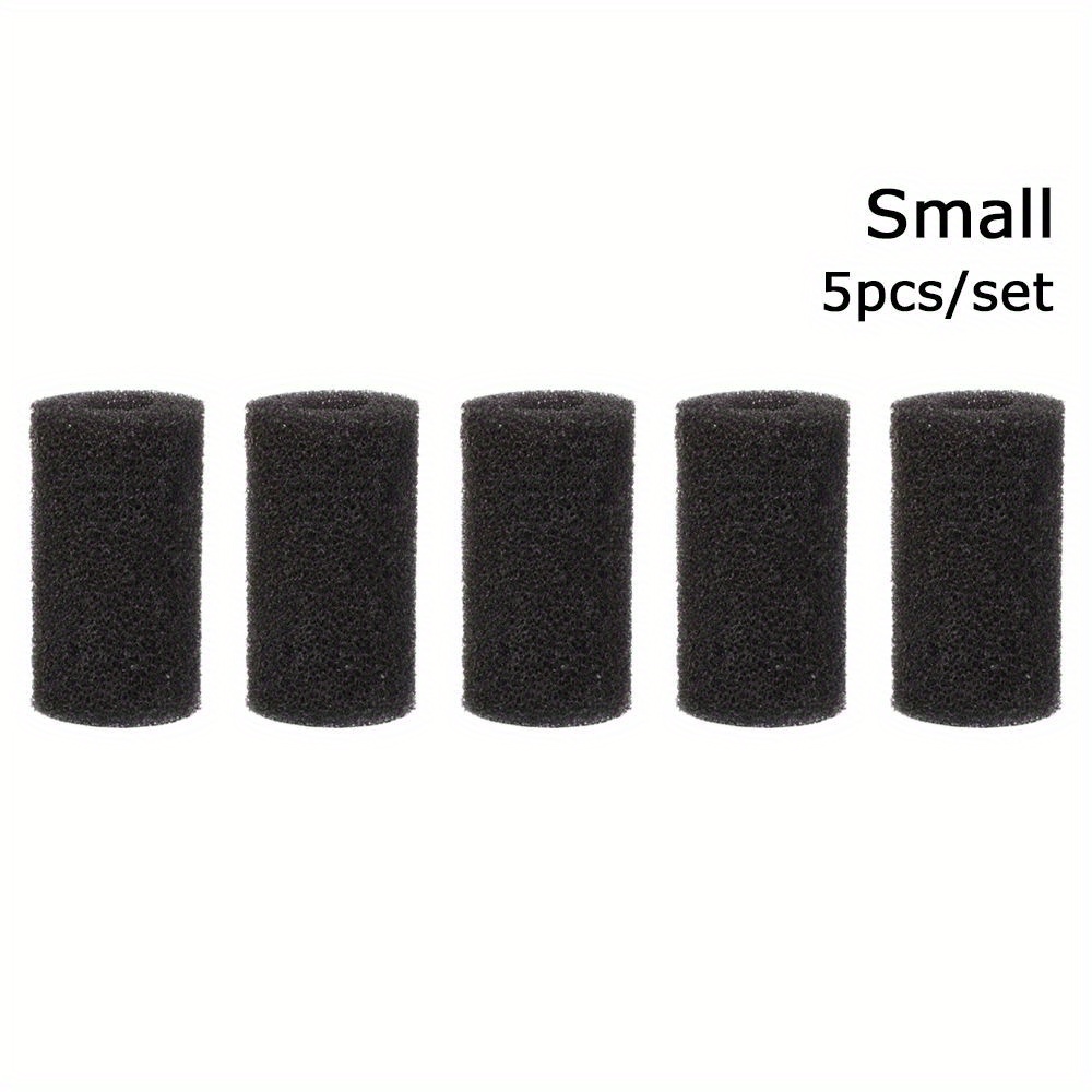 5pcs Aquarium Filter Sponges Fish Tank Filter Protector Cover For Fish Tank Inlet Pond Black