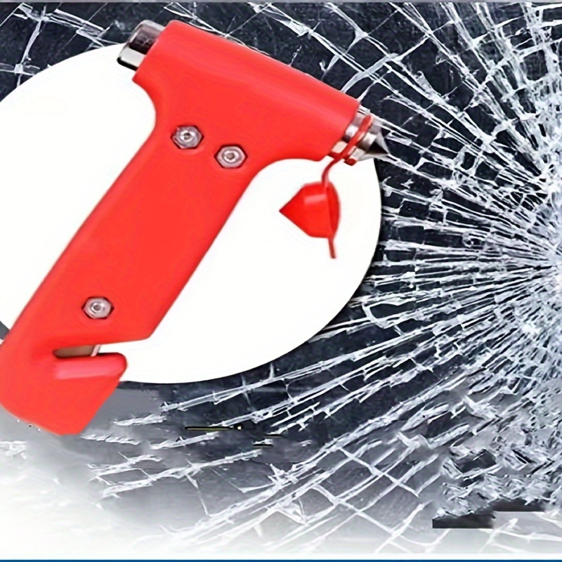 martello di emergenza con taglia cintura per auto soccorso rompi vetro  emergency hammer belt cutter