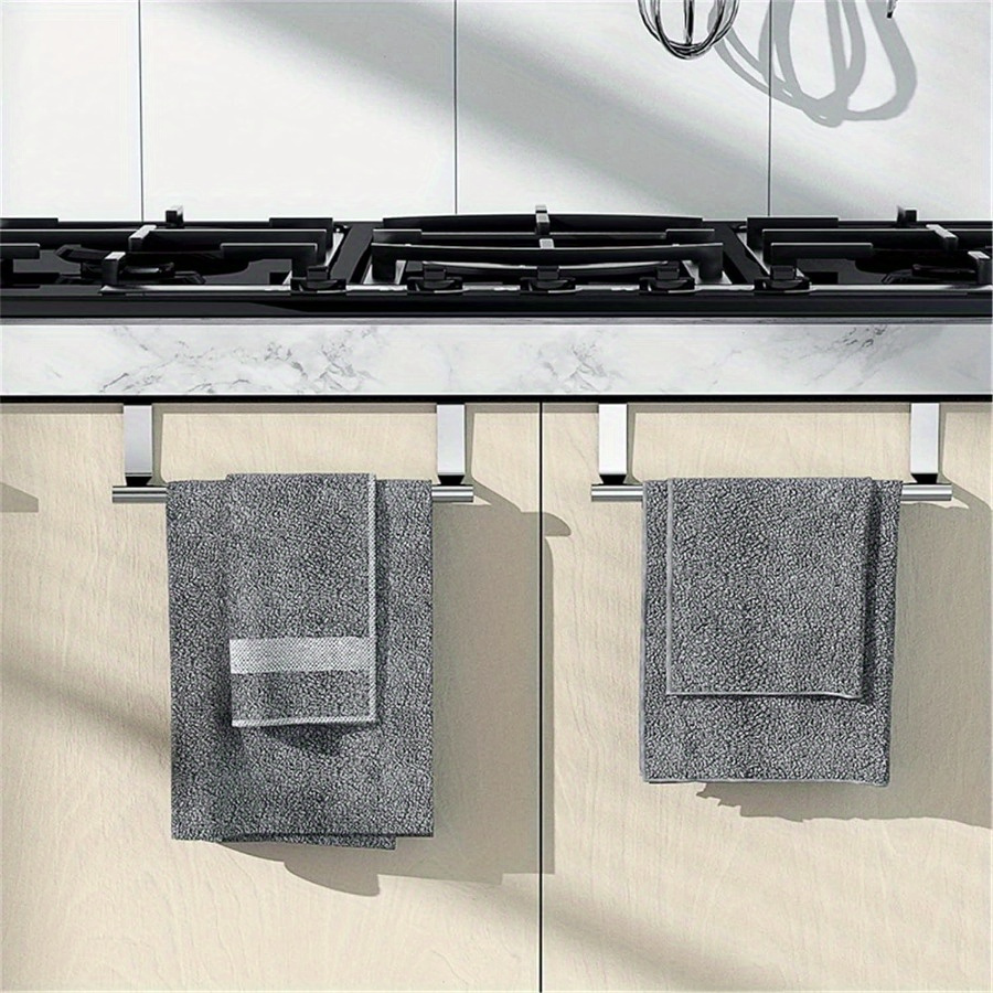 Towel Rack Over Door Towel Bar Hanging Holder Stainless Steel