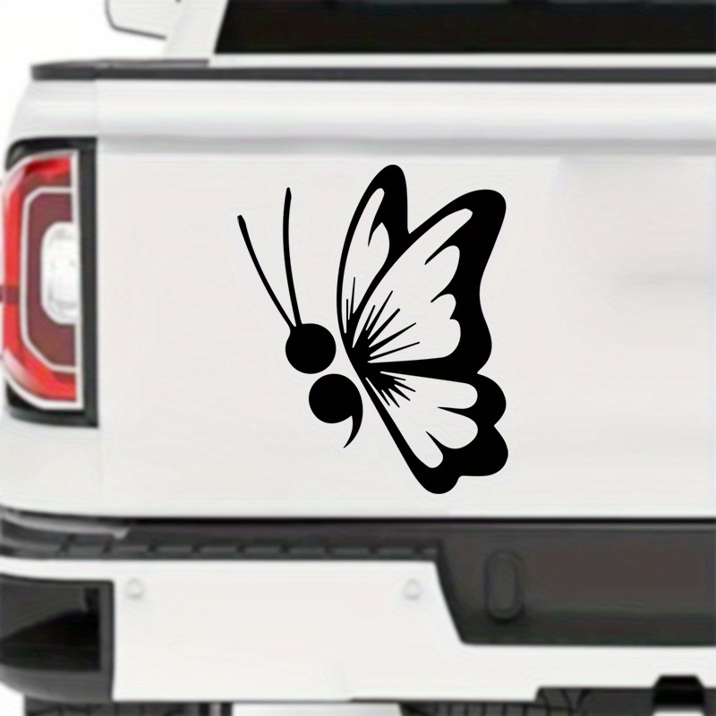 2 X Car Accessories Styling Creative Design Colorful Flying Butterfly Car  Body Rear View Mirror Pvc Stickers Decals Vinyls - Car Stickers - AliExpress