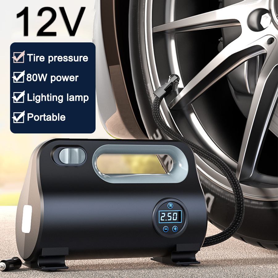 Stealth Air Compressor Tire Inflator Portable 12V DC Auto Digital Tire  Pump,120PSI Air Pump for Car Tires with Emergency LED Light for Cars,  Trucks