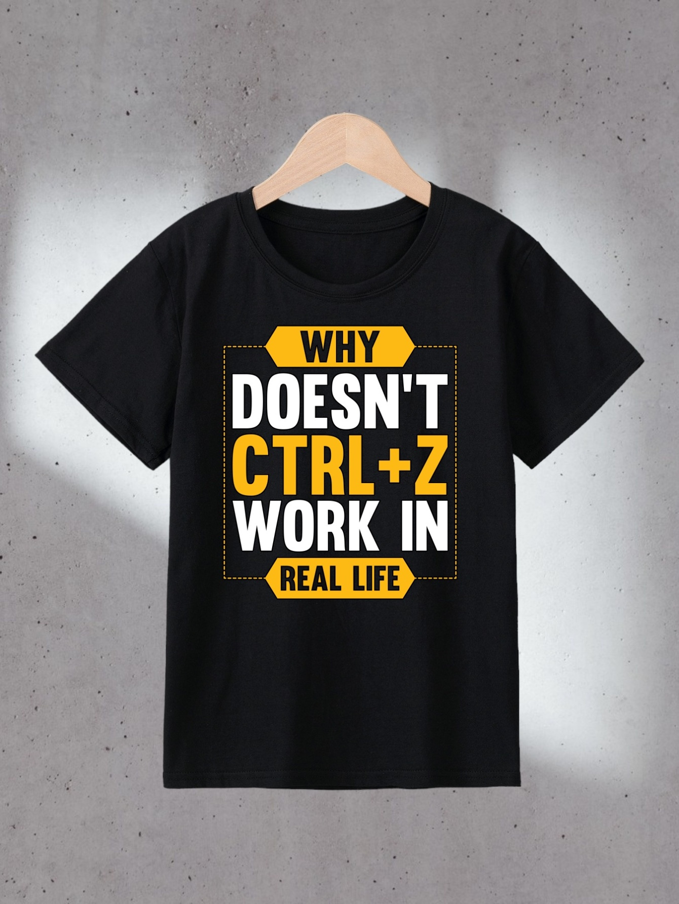 Why Doesn't CTRL+Z Work in Real Life T-Shirt For Women –