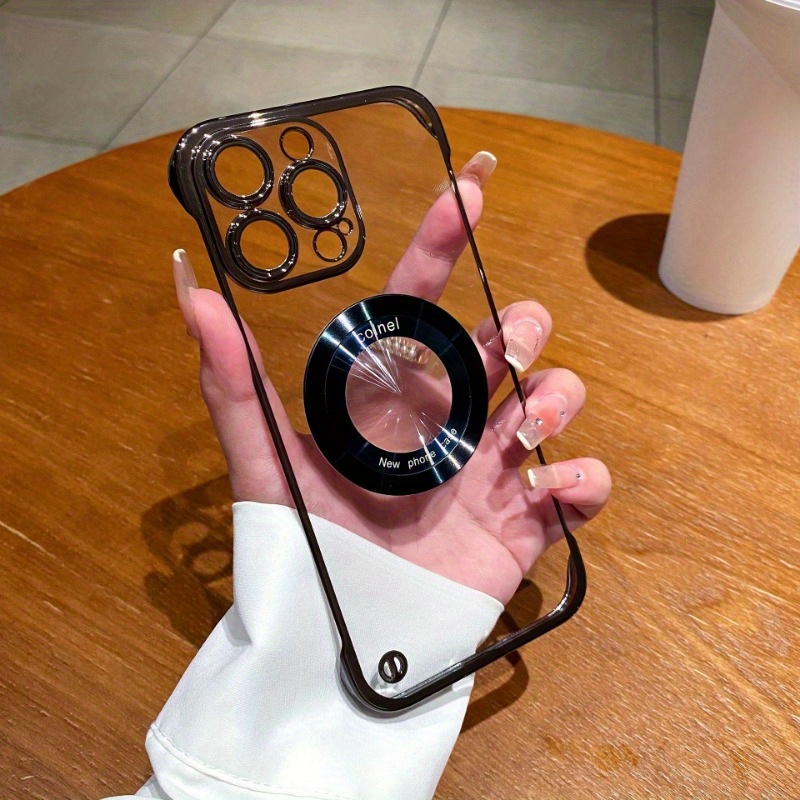 Luxury Ultra thin Borderless Transparent Pc Hard Case Iphone - Temu
