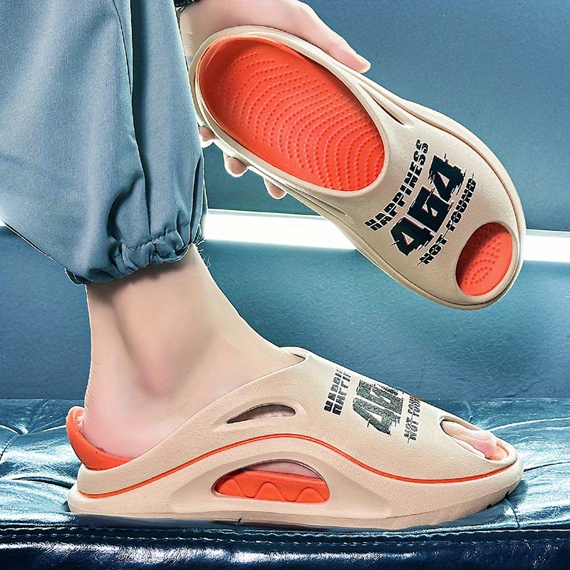 letter graphic eva slides women s fish mouth open toe non details 5
