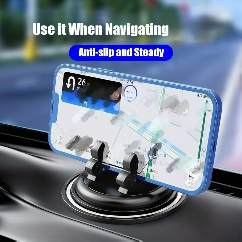 360° Rotatable Car Phone Mount Securely Holds Smartphones - Temu
