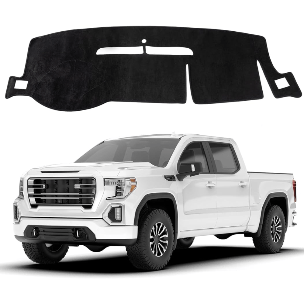 2007-2014 Chevy/GMC Truck & SUV Dash Cover with Speaker Holes - Ebony
