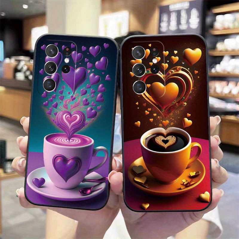 

Coffee Graphic Protective Shockproof Phone Case For Galaxy S20 5g/s20+ 5g/s20 Fe 5g/s20 Ultra 5g/s21 5g/s21+ 5g/s21 Fe 5g/s21 Ultra 5g