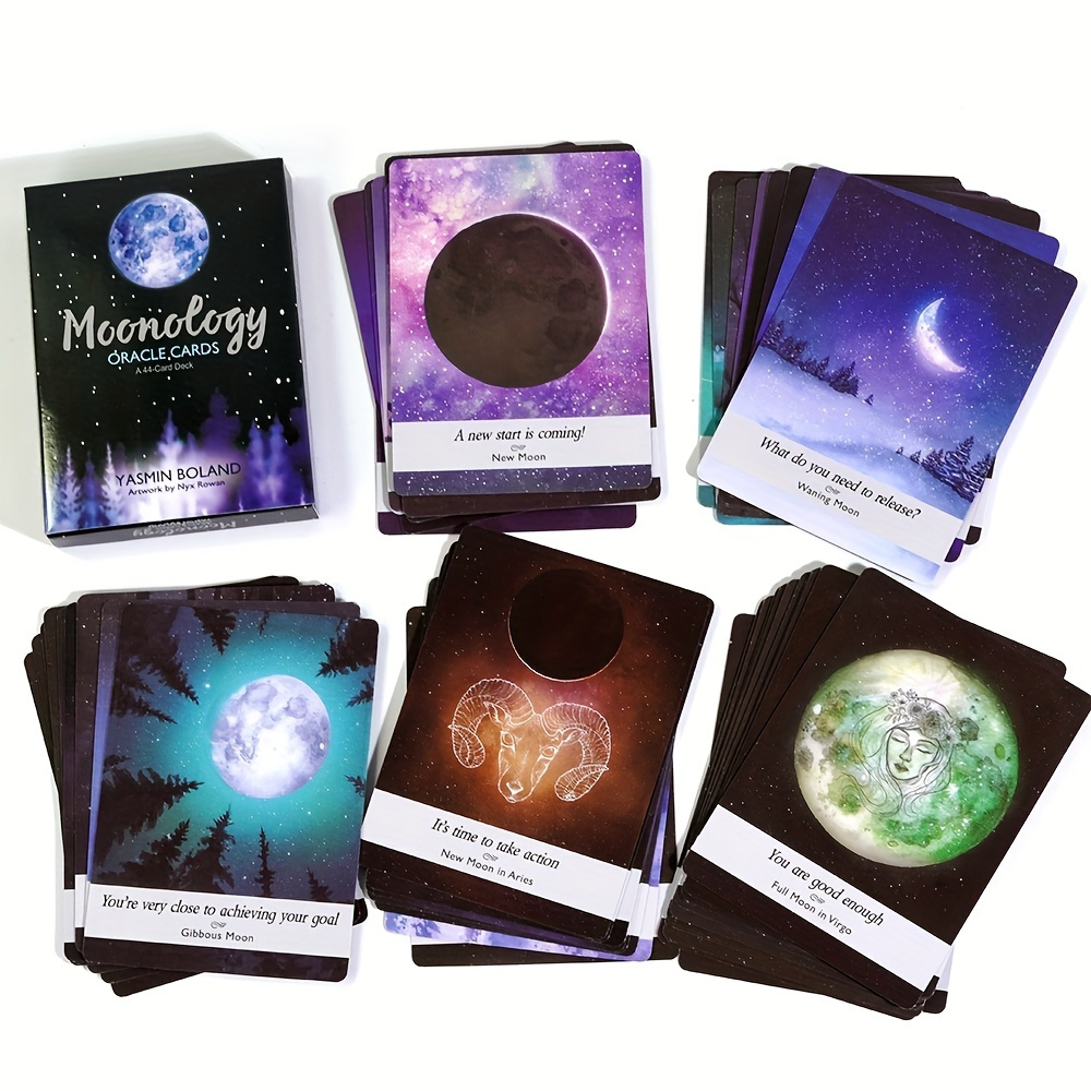 44 Cards Moonology Oracle Cartaro Cards Prediction Future - Temu