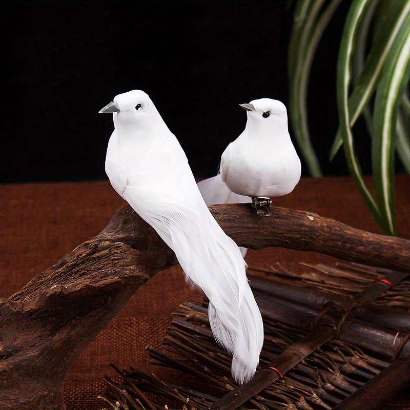 1pc Oiseaux De Simulation, Décoration D'Artisanat En Résine