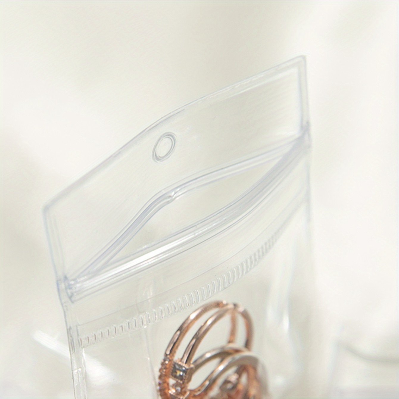 20pcs Mini Clear Jewelry Storage Bags - Durable Plastic Portable Pouches with Zipper Closure, Transparent Organizer for Rings Earrings Necklaces, Travel-Friendly Jewelry Protection & Tangle-Free Storage, Jewelry Storage Organizer, Necklace Packaging, Simple Design