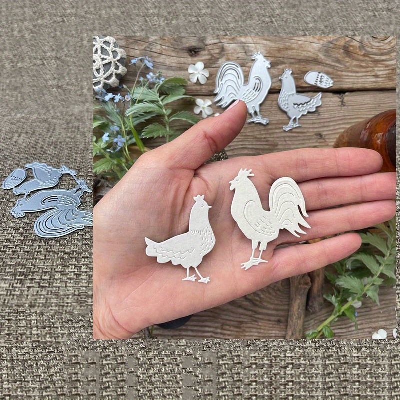 

Matrice de découpe en métal, pochoir de découpe en métal pour la fabrication de cartes en papier, scrapbooking, cartes DIY, album photo, décoration artisanale Poule