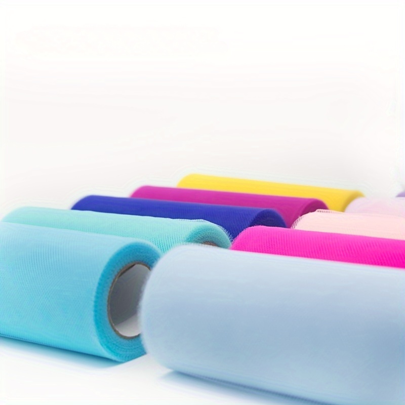 1 Roll, Tulle Roll Spool White Organza Roll Red Blue Tulle Organza Fabric Tutu Skirt Shower Decor Party Supplies DIY Wedding Decor Supplies