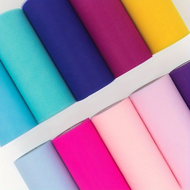 1 Roll, Tulle Roll Spool White Organza Roll Red Blue Tulle Organza Fabric Tutu Skirt Shower Decor Party Supplies DIY Wedding Decor Supplies