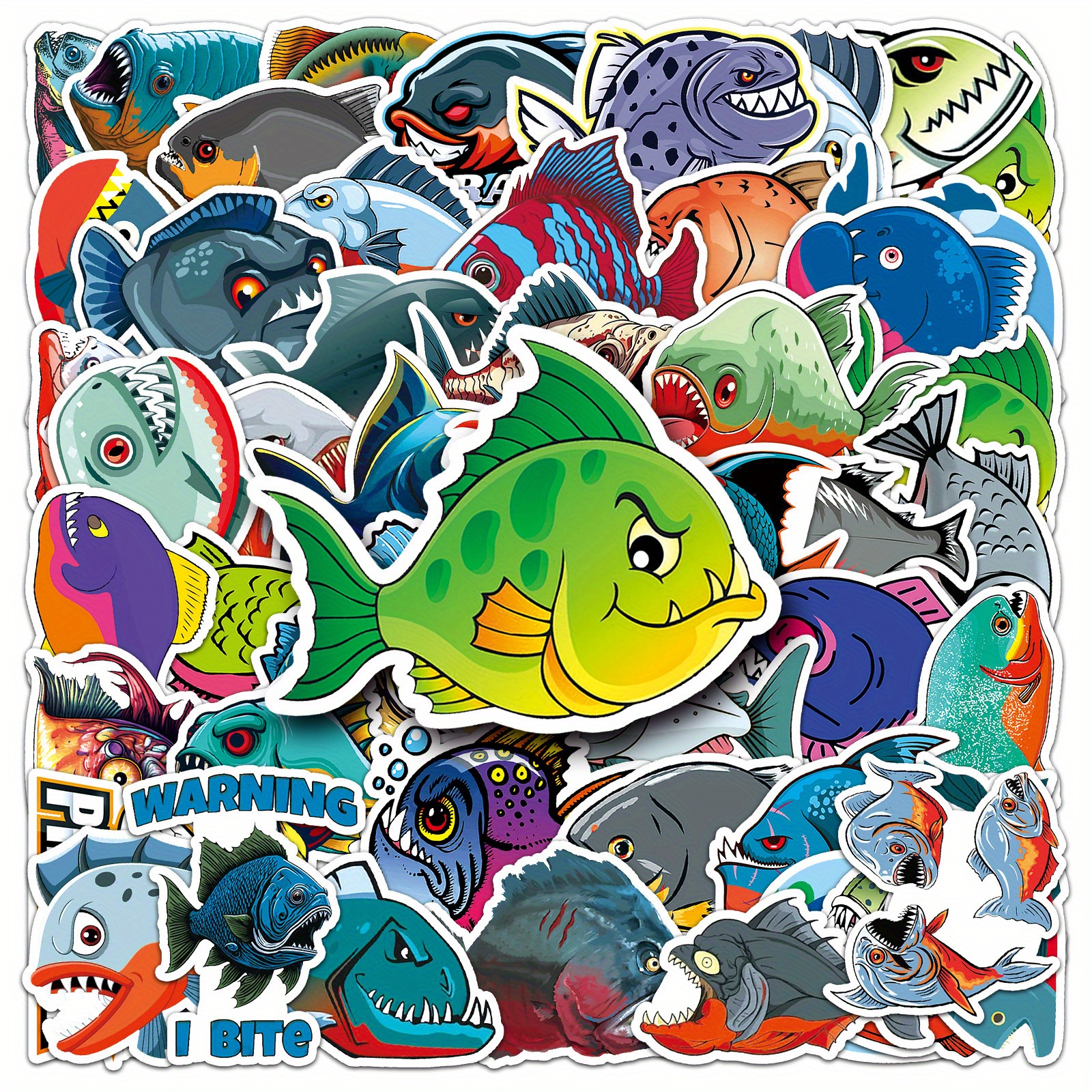 Marine Life Animal Fish Graffiti Stickers Mobile Phone - Temu