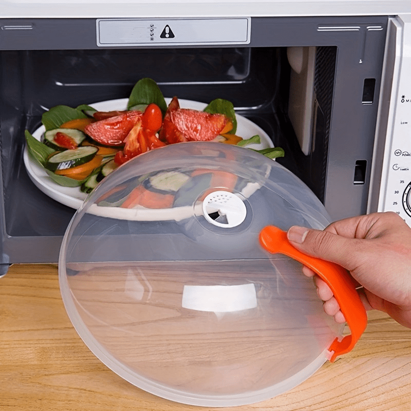 Food Splatter Cover Thickened Microwave Oven Heating Splash - Temu