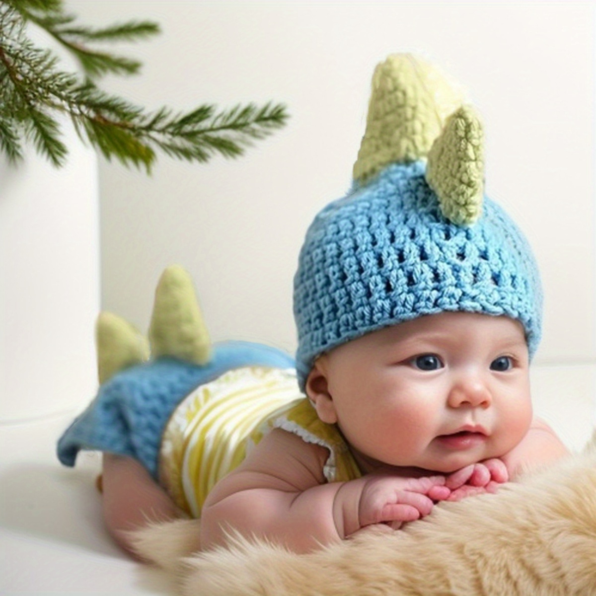 Gorro a crochet para bebe recién nacidos 0 a 3 meses y más grande