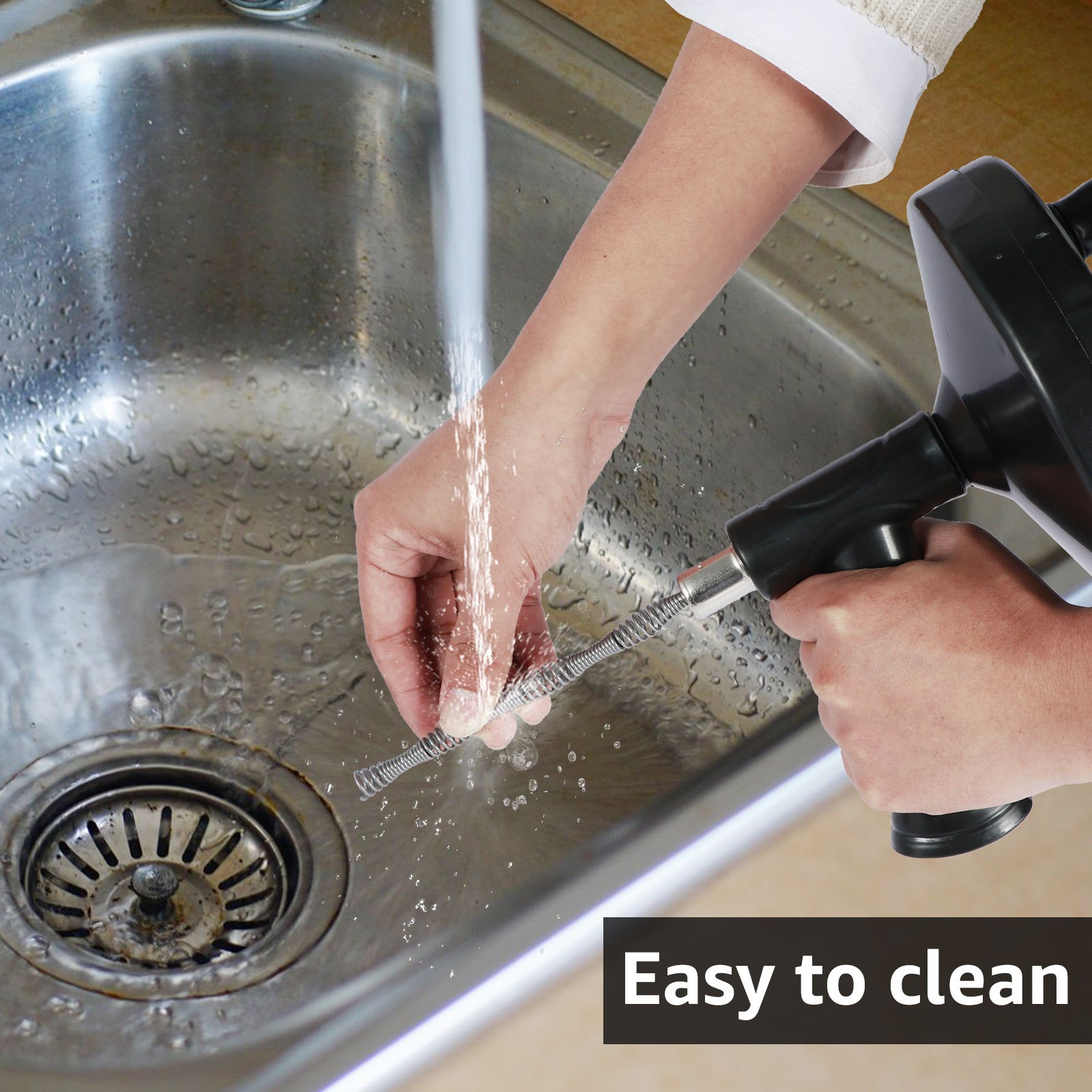 Sink Pipe Drain Cleaner, Toilet Cleaning Cable