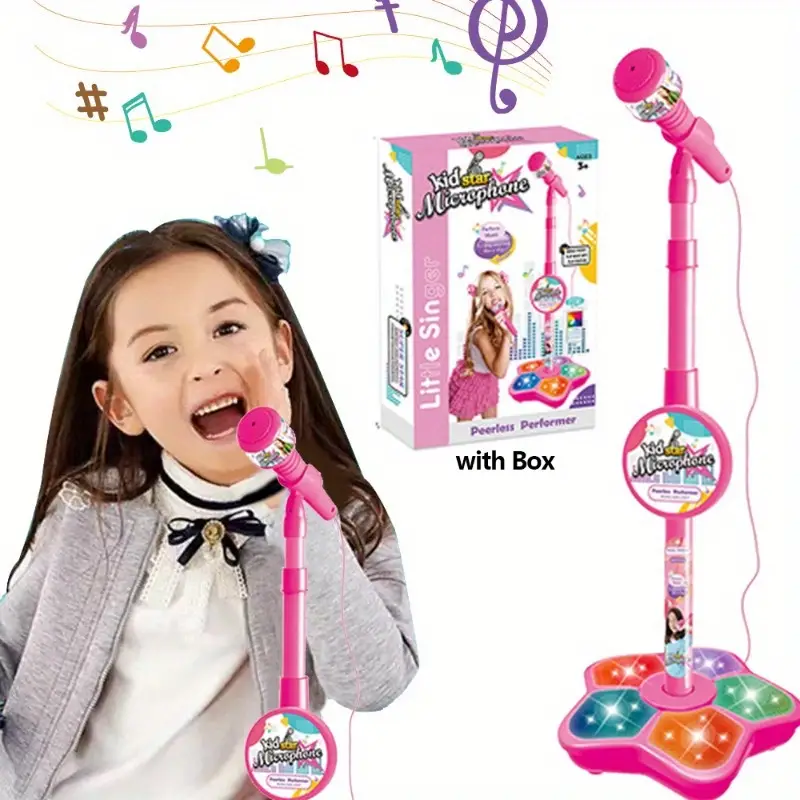 Micrófono Soporte Karaoke ¡regalo Ideal Cumpleaños Niños Niñas!, No  Pierdas Fantásticas Ofertas