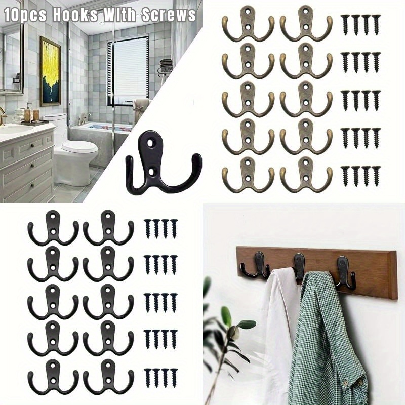 Decorative Hook Bow-Knot Brass Hook Wall Hooks for Hanging Hook for Coat  Hat Towel Multi-Purpose Hooks (Color : Gold, Size : Pack of 2), Robe &  Towel Hooks -  Canada