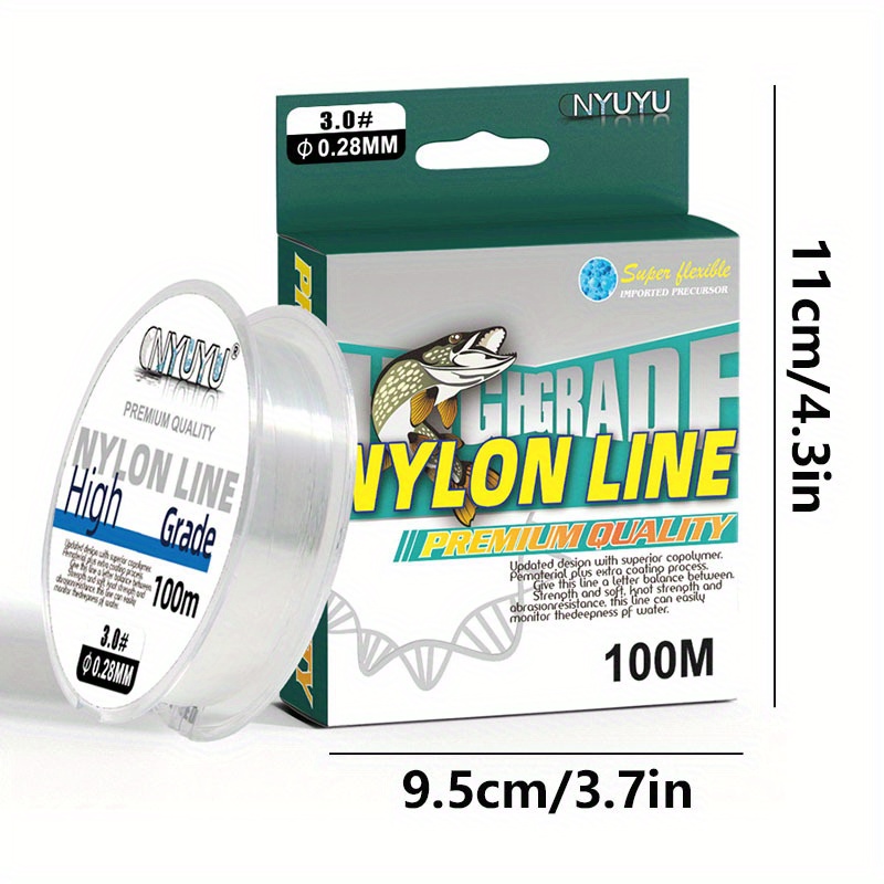 Nylon Fishing Line Sea Pole Line Transparent Main Line Ice - Temu