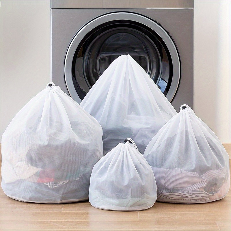 Drawstring Laundry Bag Bra Clothes Washing Bag Washing - Temu