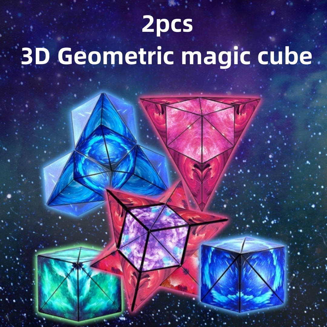 Variety Changeable Magnetic Magic Cube 3D Hand Flip Puzzle Anti Stress Gift  Toys