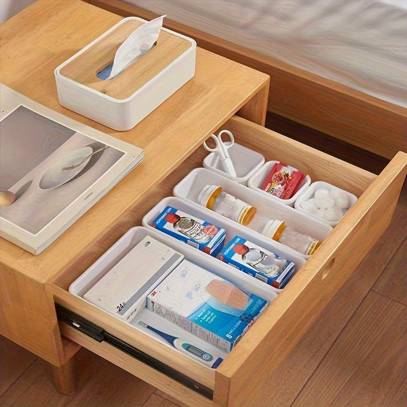 Plastikschubladen-Organizer-Set, 4 Größen Vielseitige Badezimmer