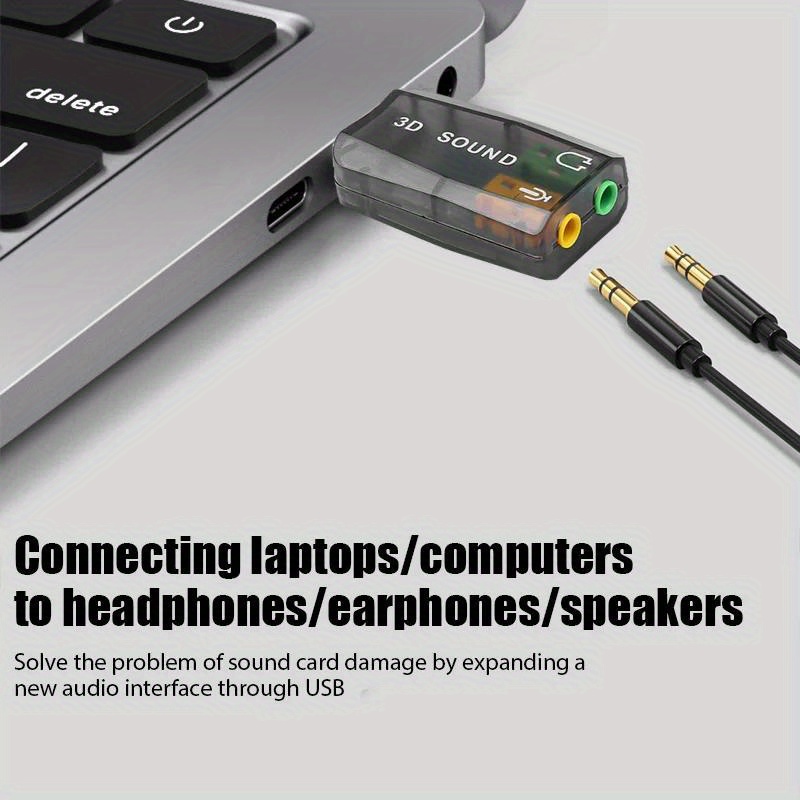 Buy USB to 3.5mm Mic and Headphone Jack Stereo Headset Audio