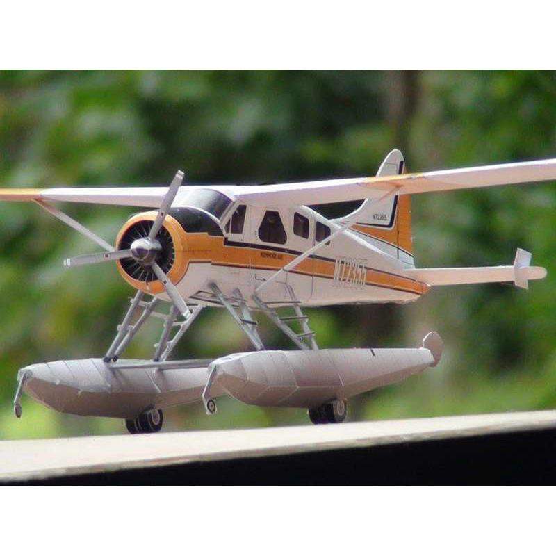 Origami: 1:32 Miniature High Reduction Dhc 2 Beaver Seaplane