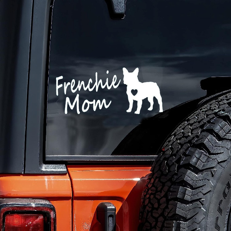 

French Bulldog Car Sticker For Laptop, Water Bottle, Car, Truck, Van, Suv, Motorcycle, Auto