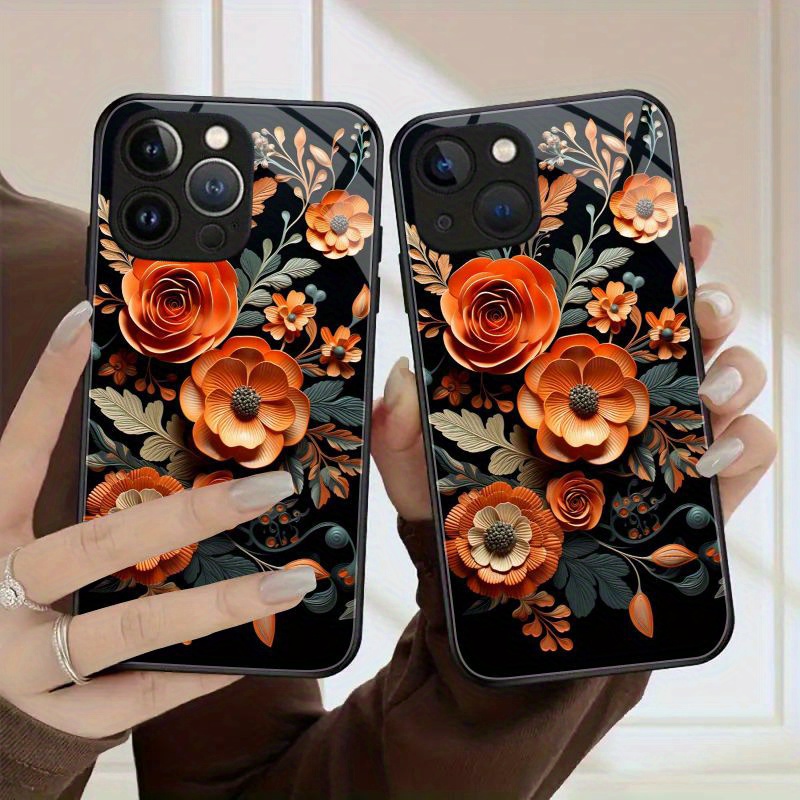 

Flower Hd Definition Glass Phone Case For Iphone 15 Pro Max/ 14 Pro Max/ 13 Pro Max/ 12 Pro Max/ 11 Pro Max