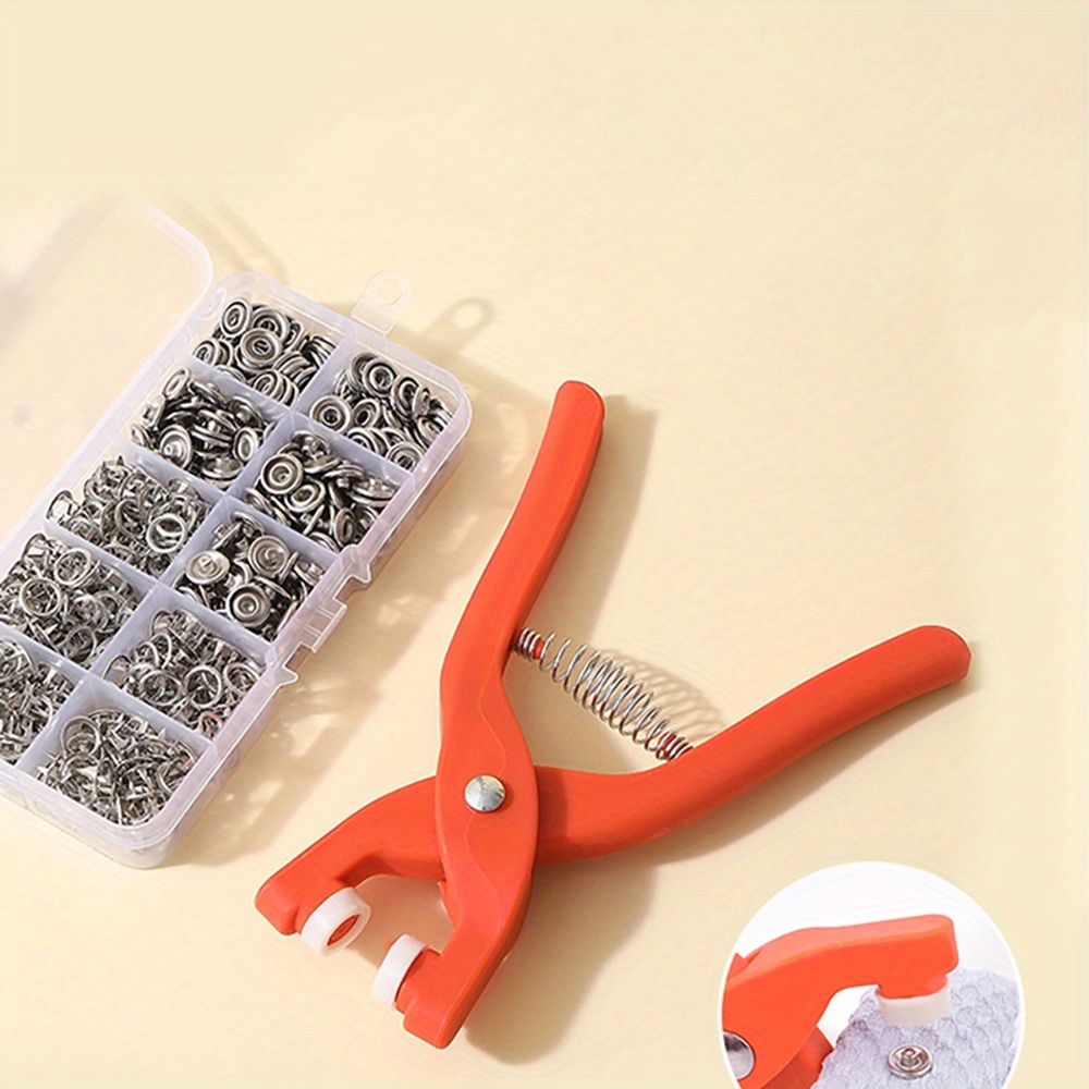  Snap Fasteners Kit with Pliers 400 Sets 24-Colors