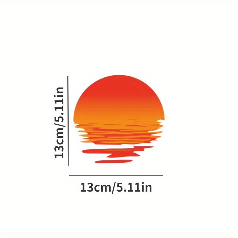 Car Sticker Retro Style Steam Wave Sunset Window Sticker Temu Australia