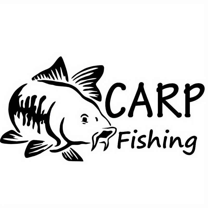 CARP Fishing Car Sticker, Waterproof Car Decal, Vinyl Stickers On Car Truck  Bumper Rear Window Laptop