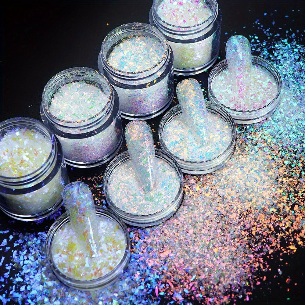 12 Color Resin Filling Iridescent Glitter Irregular Flakes - Temu