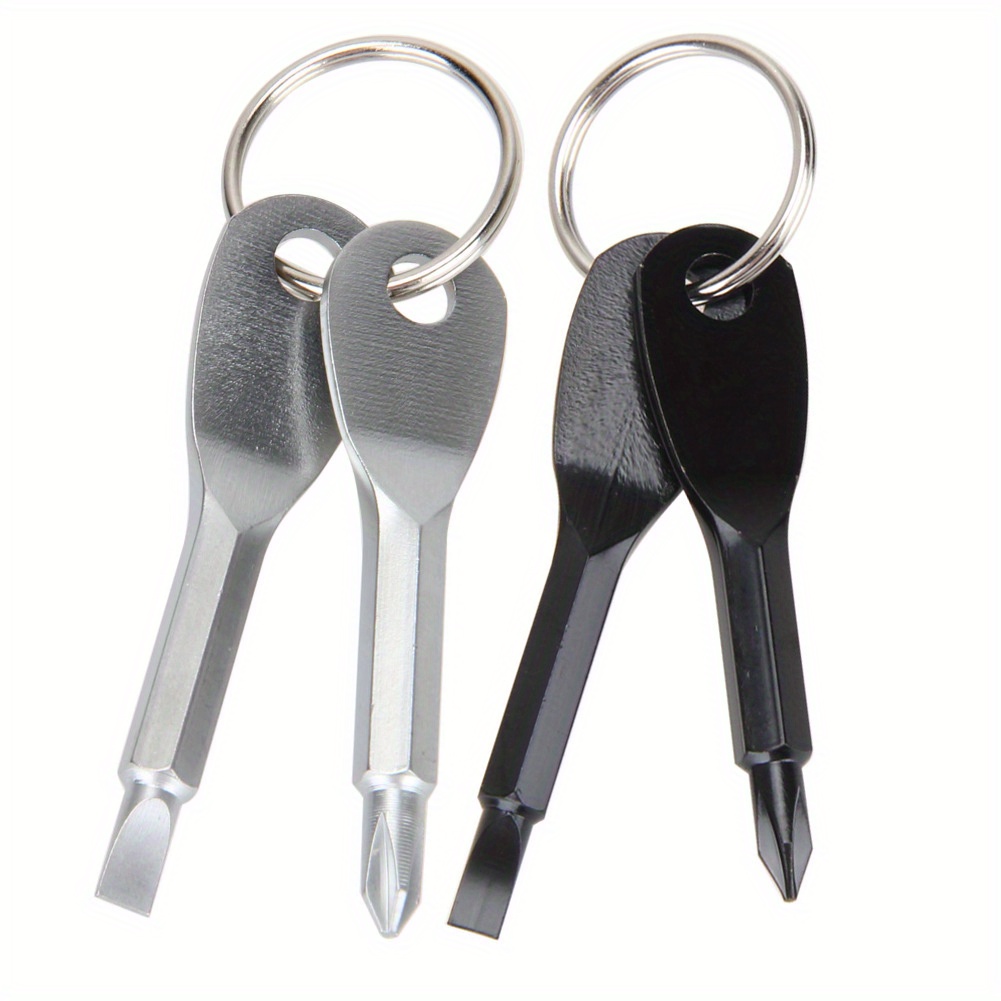 1pc Stainless Steel Multifunctional Keychain Tool Kit For Outdoor